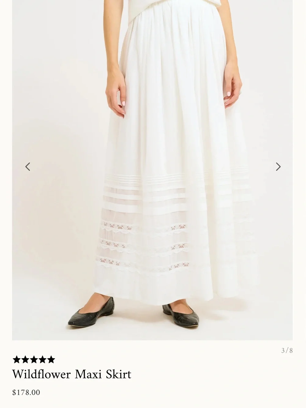 Wildflowers White Maxi Skirt Rumored - Picture 2 of 7